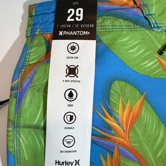 Men's Phantom+ Block Party Renegade Boardshort 18" In Arctic Neon - Picture 2 of 5